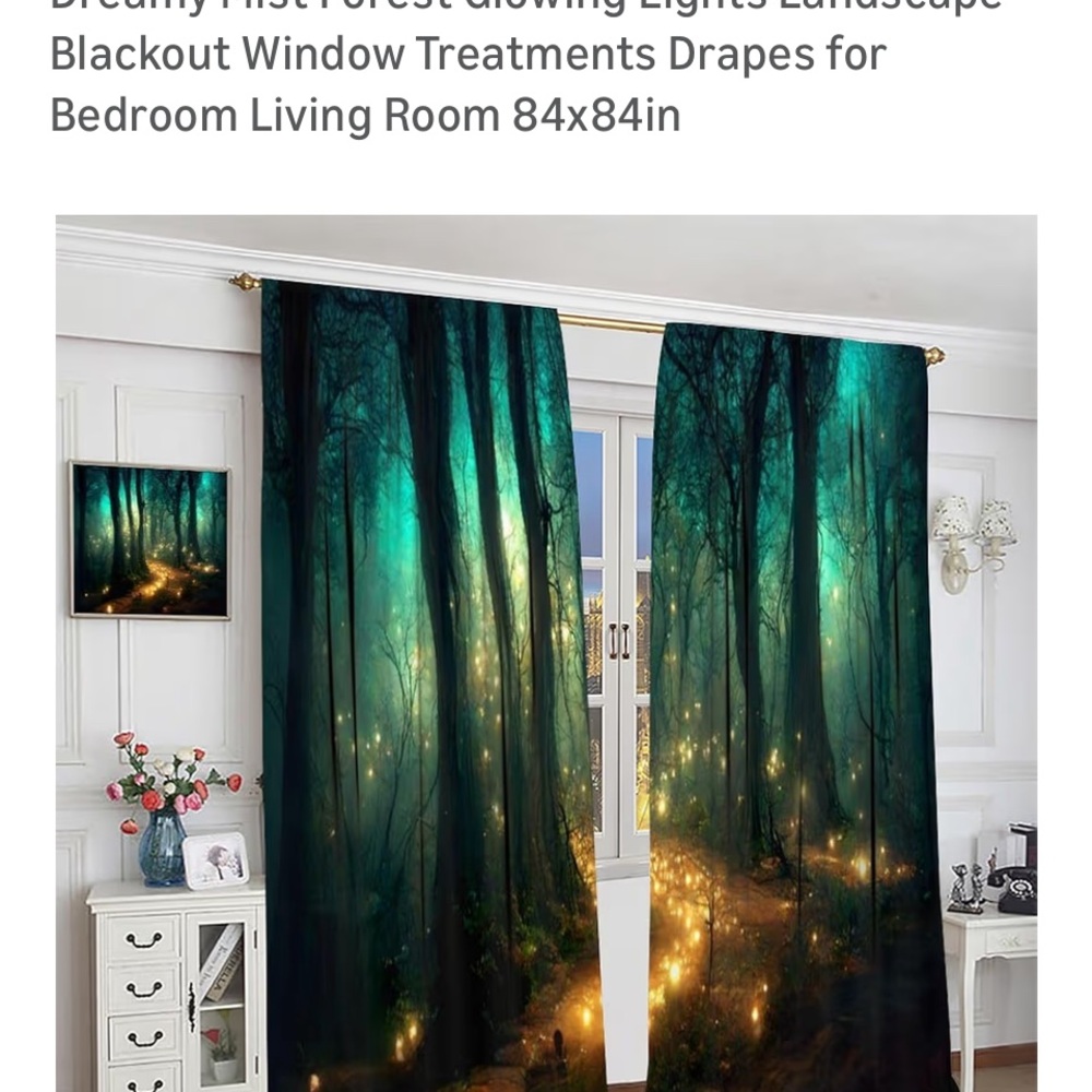 Dreamy Forest Blackout Curtains